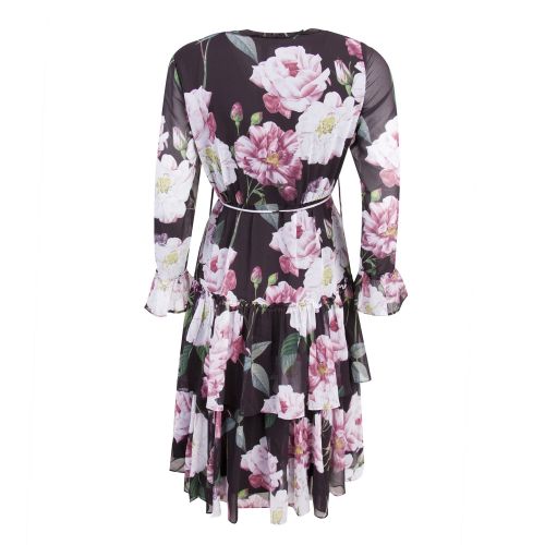 Womens Black Betssie Floral Ruffle Dress 29955 by Ted Baker from Hurleys