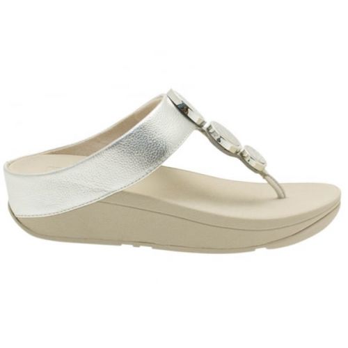 Womens Silver Halo™ Toe Post Sandals 15470 by FitFlop from Hurleys