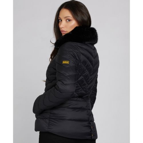Womens Black Simoncelli Quilted Jacket 97277 by Barbour International from Hurleys