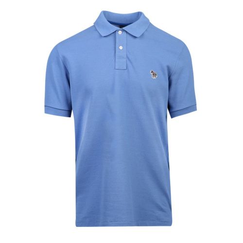Mens Blue Classic Zebra Regular Fit S/s Polo Shirt 99123 by PS Paul Smith from Hurleys