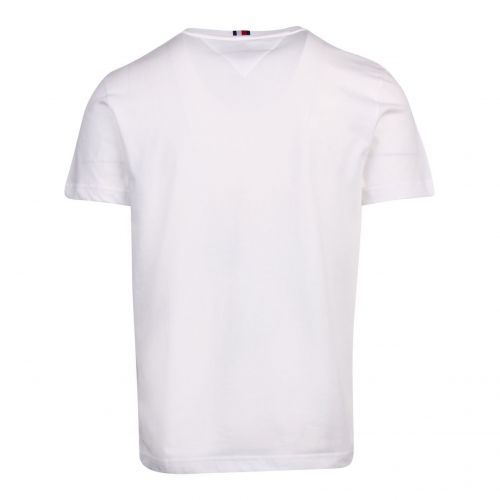Mens White Tommy Flag Hilfiger S/s T Shirt 76701 by Tommy Hilfiger from Hurleys