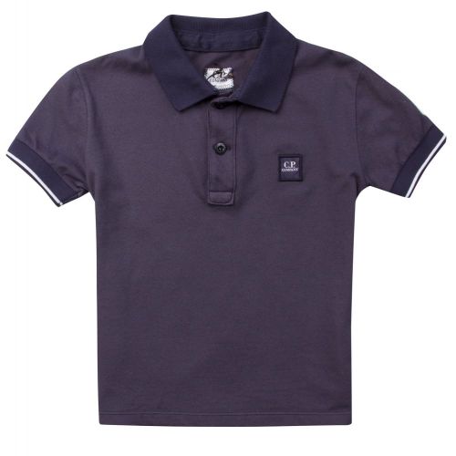 CP Company Boys Total Eclipse Contrast Collar S/s Polo Shirt 21115 by C.P. Company Undersixteen from Hurleys