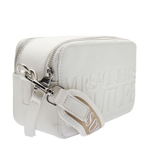 Womens White Embossed Logo Mini Crossbody Bag 83626 by Versace Jeans Couture from Hurleys