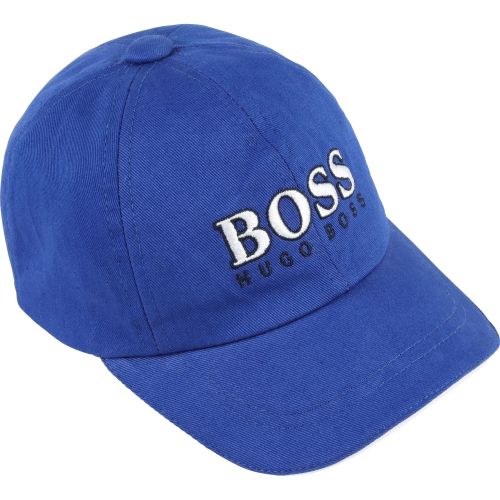 Toddler Wave Blue Logo Cap 55945 by BOSS from Hurleys