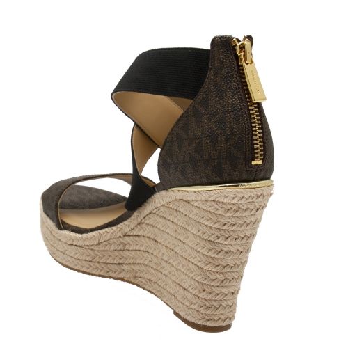 Womens Brown Signature Prue Logo Rope Wedges 58556 by Michael Kors from Hurleys
