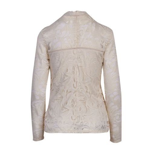 Womens Birch Vistasia Lace L/s Top 77135 by Vila from Hurleys