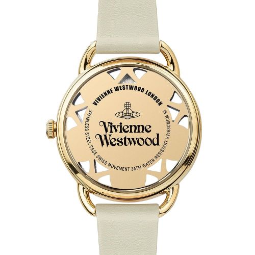 Womens Cream Leadenhall Leather Strap Watch 10920 by Vivienne Westwood from Hurleys