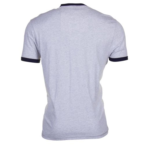 Mens Light Grey Melange Pocket Logo S/s Tee Shirt 7846 by Franklin + Marshall from Hurleys