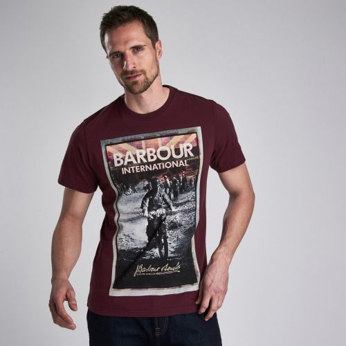Mens Merlot Archive S/s T Shirt 46521 by Barbour International from Hurleys