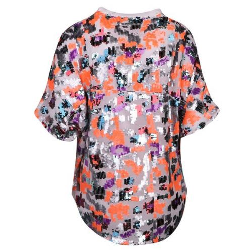 French Connection Blouse Womens Multi Flora Sequin Recycled