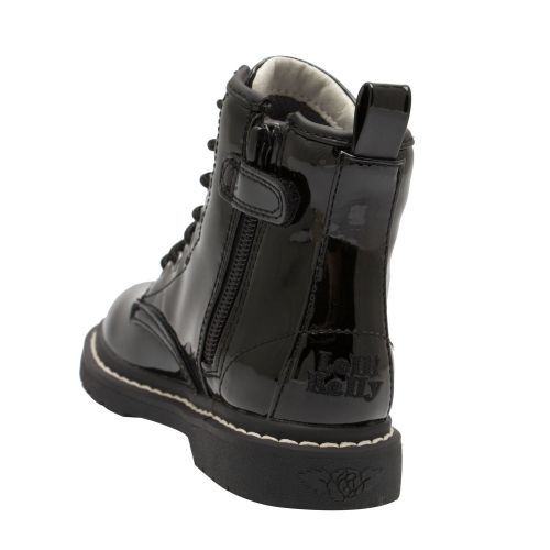 Girls Black Patent Sofia Lace Up Boots (26-39) 74685 by Lelli Kelly from Hurleys