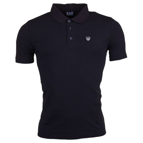 Mens Black Train Core Shield S/s Polo Shirt 6950 by EA7 from Hurleys