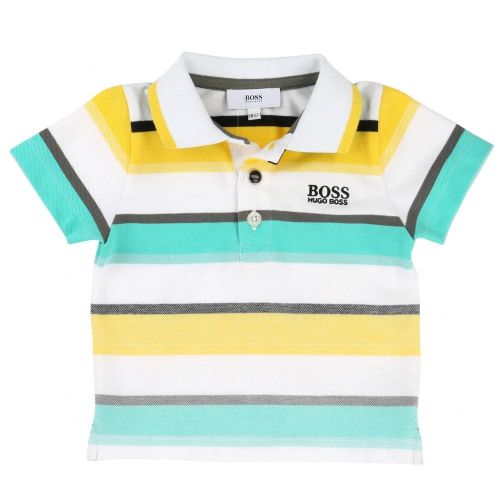 Baby Assorted Striped S/s Polo Shirt 37470 by BOSS from Hurleys