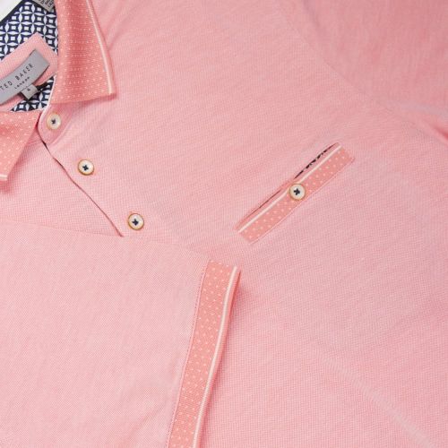 Mens Pale Orange Cagey Soft Touch S/s Polo Shirt 23735 by Ted Baker from Hurleys