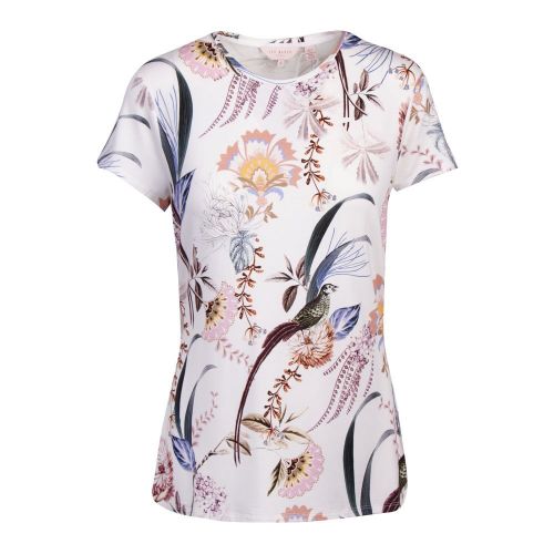 Womens White Jerikko Decadance Fitted S/s T Shirt 82523 by Ted Baker from Hurleys