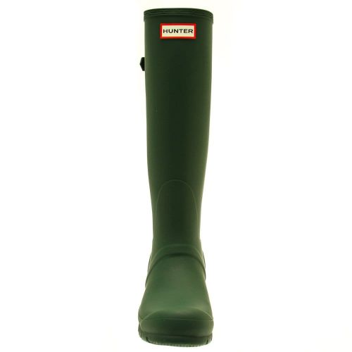 Womens Green Original Back Adjustable Tall Wellington Boots 24986 by Hunter from Hurleys