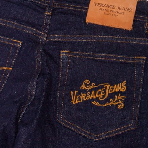 Womens Dark Blue Branded Skinny Fit Jeans 41696 by Versace Jeans from Hurleys