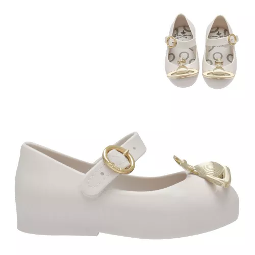 Vivienne Westwood Girls White Orb Mini Sweet Love Shoes (4-10) 81099 by Mini Melissa from Hurleys