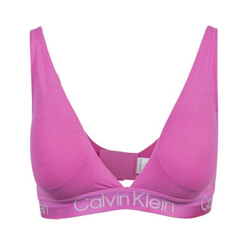 Womens Hollywood Pink Light Lined Triangle Bralette 102071 by Calvin Klein from Hurleys