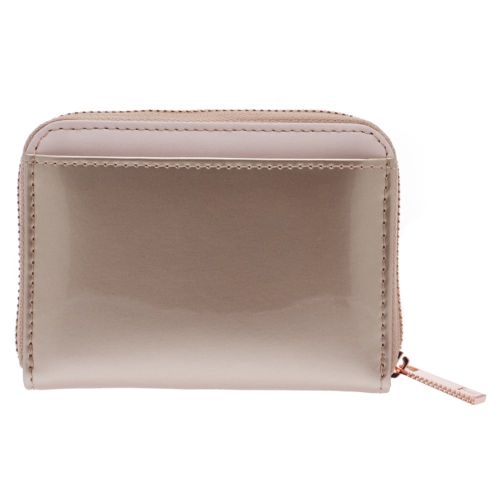 Womens Rose Gold Omarion Patent Small Zip Around Purse 23126 by Ted Baker from Hurleys
