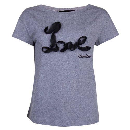 Womens Dark Grey Love S/s T Shirt 15641 by Love Moschino from Hurleys