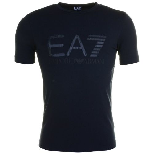 Mens Navy Training Logo Series Crew S/s Tee Shirt 64304 by EA7 from Hurleys