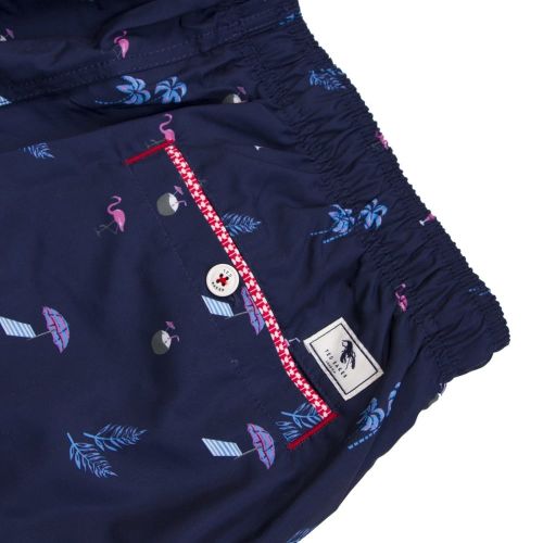Mens Navy Gusty Printed Swim Shorts 23769 by Ted Baker from Hurleys