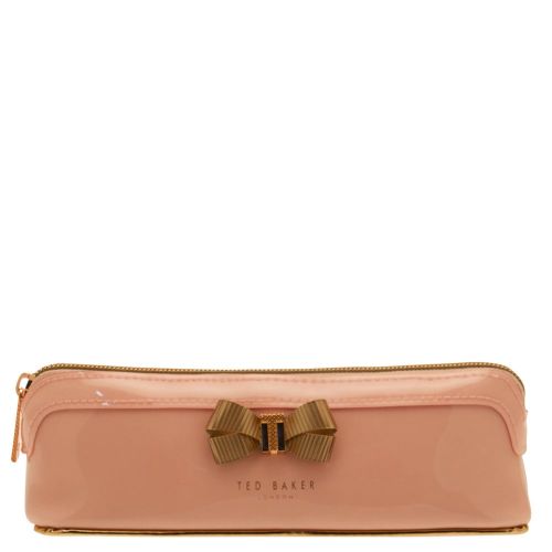 Womens Pale Pink Lora Bow Pencil Case 18691 by Ted Baker from Hurleys