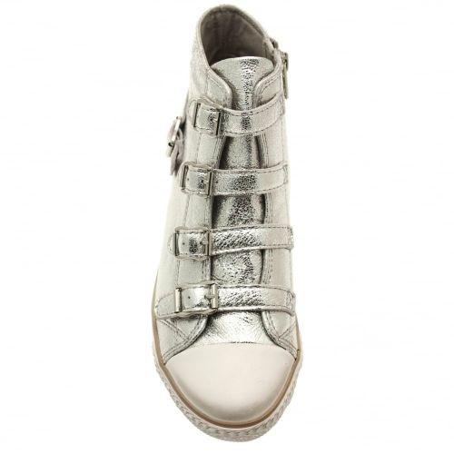 Womens Silver Genial Metallic Rock Mid-Wedge Trainers 37370 by Ash from Hurleys