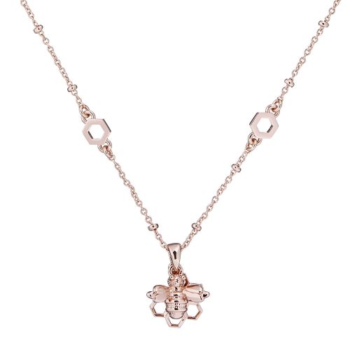 Womens Rose Gold Bediina Bee Chain Pendant Necklace 54119 by Ted Baker from Hurleys