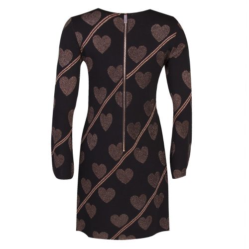 Womens Black Uzeniaa Knitted Heart Dress 34083 by Ted Baker from Hurleys