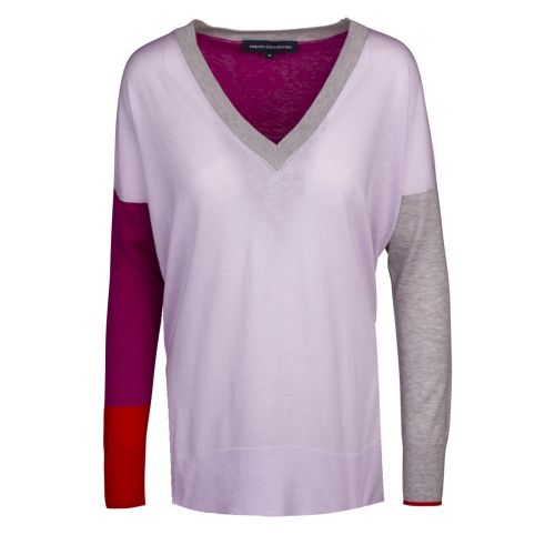 Womens Purple Spring Light Knits Colourblock Jumper 41252 by French Connection from Hurleys