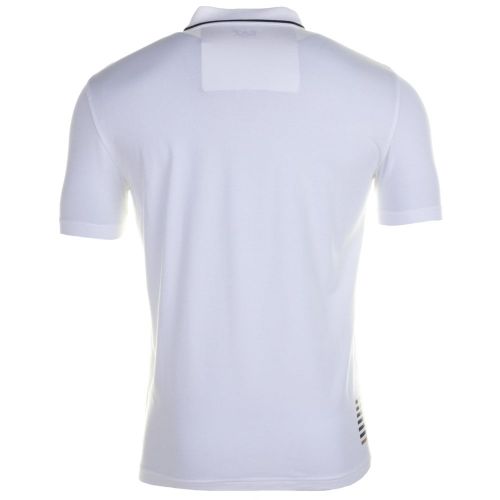 Mens White Training Core Identity Stretch S/s Polo Shirt 64429 by EA7 from Hurleys