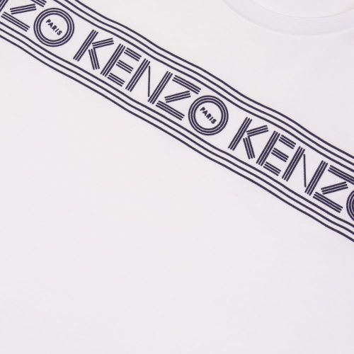 Boys White Logo JB 1 S/s T Shirt 23598 by Kenzo from Hurleys