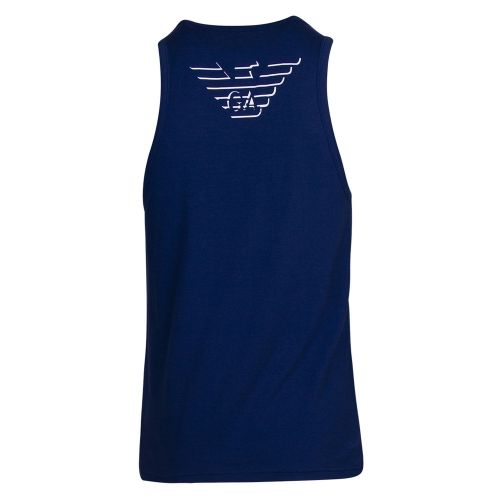 Mens Blue Small Logo Tank Top 37277 by Emporio Armani Bodywear from Hurleys