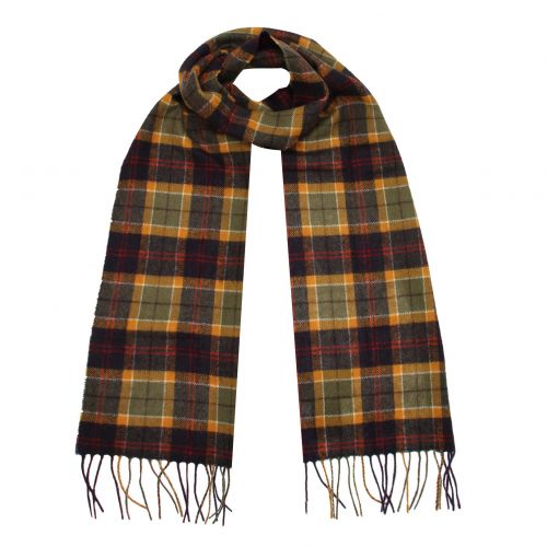Green/Navy/Red Tartan Lambswool Scarf 79331 by Barbour from Hurleys