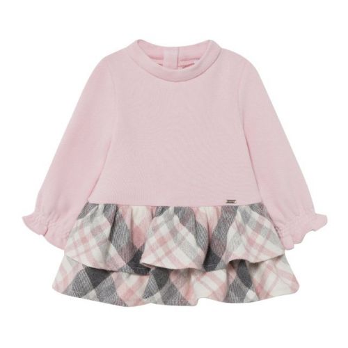 Infant Rose Plaid Skirt Dress 91517 by Mayoral from Hurleys