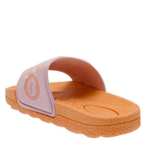 Girls Apricot Logo Slides (10-5) 36410 by Kenzo from Hurleys