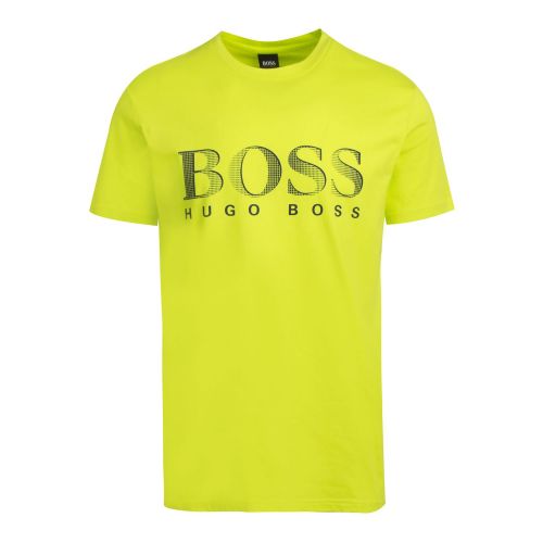 Mens Lime Big Logo Beach Regular Fit S/s T Shirt 74368 by BOSS from Hurleys