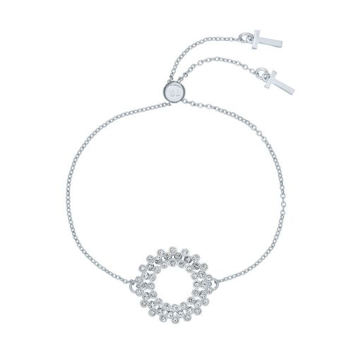 Womens Silver/Crystal Aulara Crystal Hoop Bracelet 95898 by Ted Baker from Hurleys