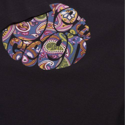 Mens Black Vintage Thornley Paisley S/s T Shirt 34983 by Pretty Green from Hurleys