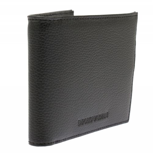 Mens Black Pebbled Wallet 37106 by Emporio Armani from Hurleys