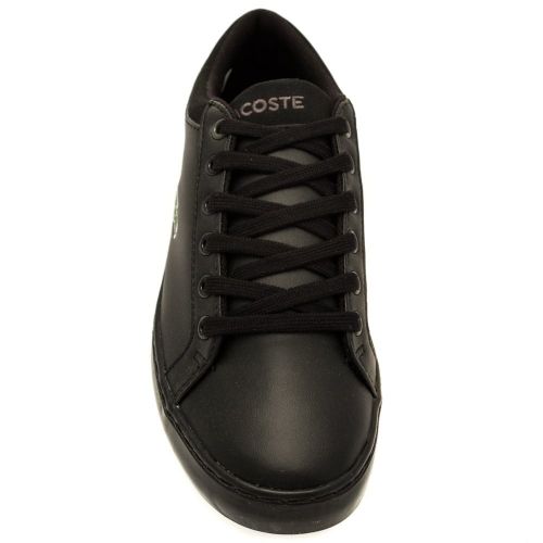 Junior Black Straightset Trainers (2-5) 62687 by Lacoste from Hurleys