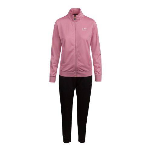 Womens Pink/Black Branded Poly Tracksuit 83012 by EA7 from Hurleys