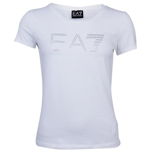 Womens Bianco S/s Tee Shirt 6849 by EA7 from Hurleys