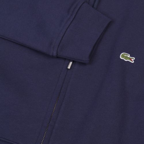 Mens Navy Branded Zip Hooded Sweat Jacket 31026 by Lacoste from Hurleys