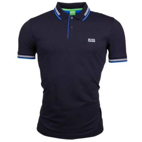 Mens Black Paul S/s Polo Shirt 15129 by BOSS from Hurleys