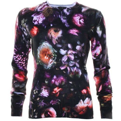 Womens Mid Grey Noline Shadow Floral Printed Sweater 7580 by Ted Baker from Hurleys