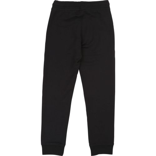 Boys Black Branded Leg Sweat Pants 38333 by BOSS from Hurleys