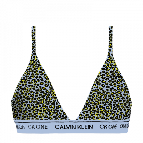Womens River Cheetah Unlined Triangle Bralette 102799 by Calvin Klein from Hurleys